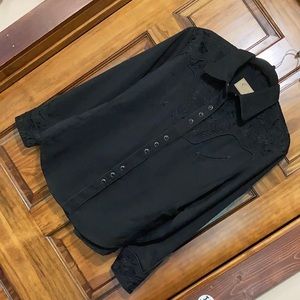 NWOT Skully Western Button Up - Large Shirt